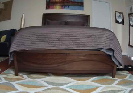 Photo of free Wooden queen bed w/ drawers (Silver Lake / Echo Park) #3
