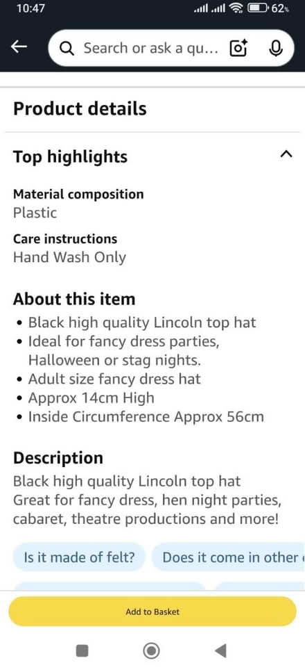 Photo of free Top hat - Fancy dress (Ilford IG1) #2