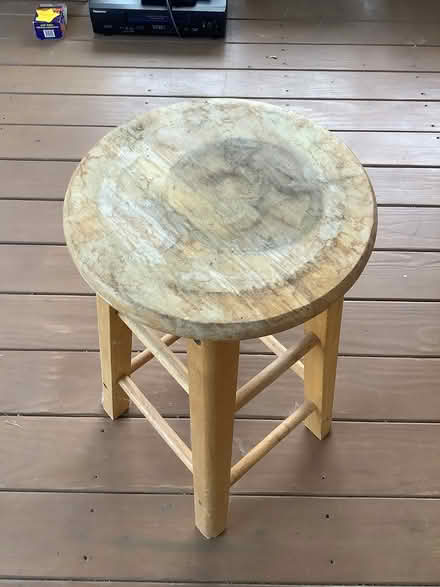 Photo of free Wood stool (Brightwood, Washington D) #1