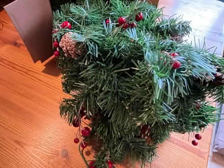 Photo of free Pre-lit Christmas garland with pinecones & berries (Ebley GL5) #2