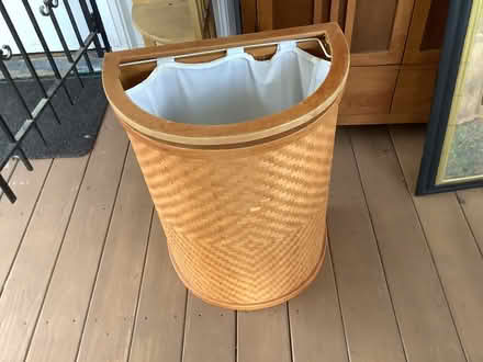 Photo of free Wicker and wood hamper (Brightwood, Washington D) #1