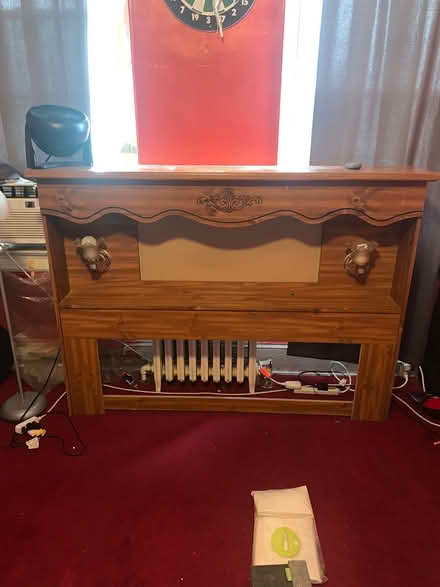 Photo of free Wooden Head Board (Brookland/Rhode Island Ave NE) #1
