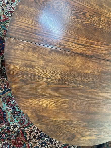 Photo of free Round wooden coffee table (Broomfield) #3