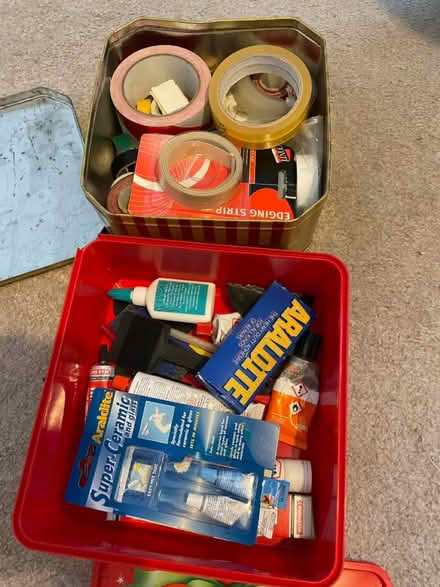 Photo of free Boxes of glues and tapes (Worthing BN11) #1