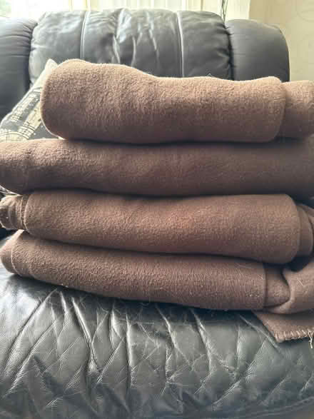 Photo of free 4 chocolate brown throws (Croydon/West Wickham) #1