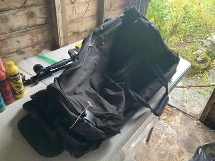 Photo of free Soft black bag with hard bottom, wheels and pulling handle (Old Radnor LD8) #1