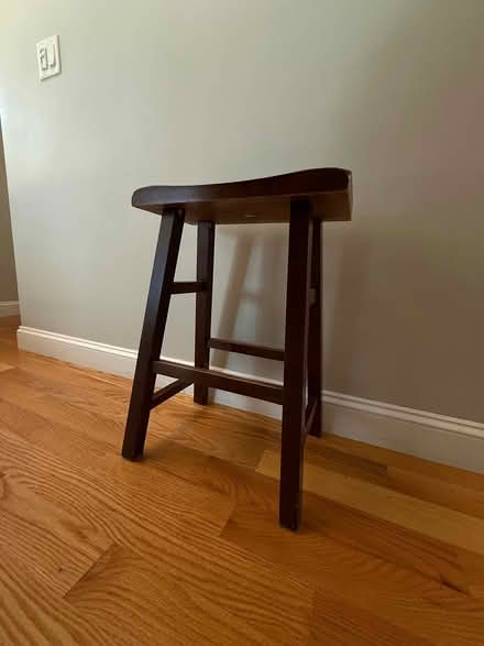 Photo of free Wood bar stool (South Rd, north of Hanscom) #1