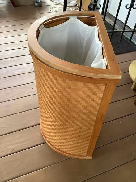 Photo of free Wicker and wood hamper (Brightwood, Washington D) #2