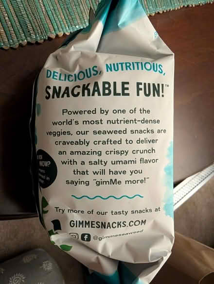 Photo of free Roasted seaweed snacks (Ashland) #4