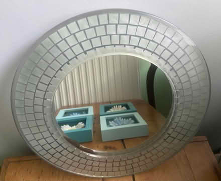 Photo of free Small Round Mirror silver grey (St Albans AL1) #1