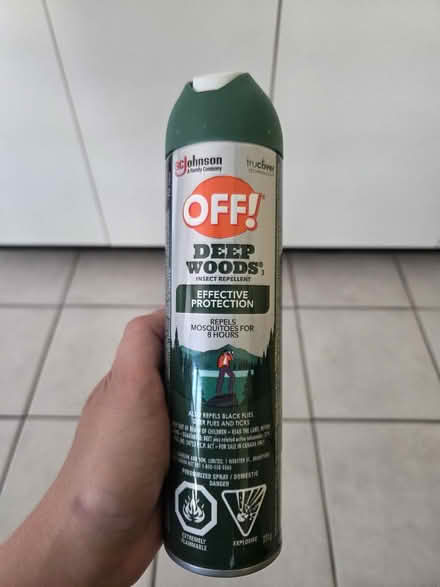 Photo of free OFF Bug Spray (Erin Mills) #1