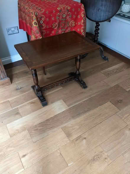 Photo of free Dark wood side table and bureau (Tavistock) #2