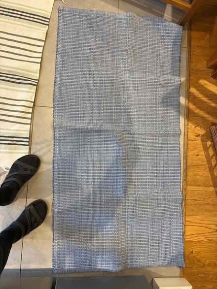 Photo of free Large blue cotton rug (Feltham TW13) #1