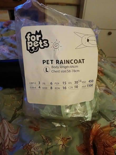 Photo of free Pet raincoat (S2 lower manor) #1