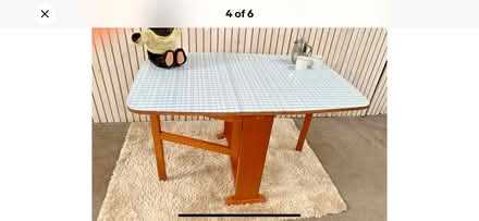 Photo of Formica gate leg table (Silverdale) #1