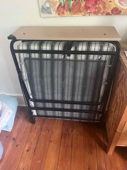 Photo of free Single foldaway bed on wheels (Near Rottingdean) #1