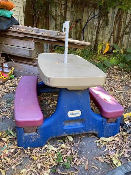 Photo of free Kids picnic table (Bank/hunt club) #1