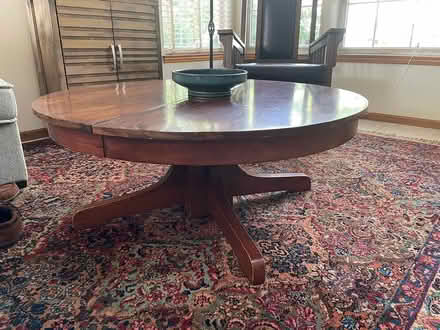 Photo of free Round wooden coffee table (Broomfield) #2