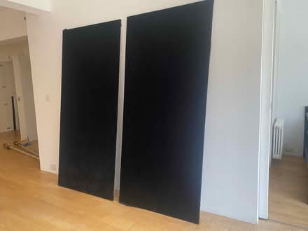 Photo of free Two black velour covered framed (Kings Cross N1) #1
