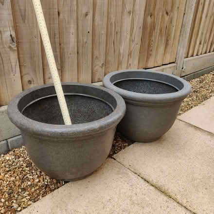 Photo of free Grey Garden Pots (Chineham RG24) #1