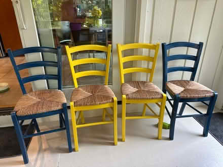 Photo of free 4 Painted Chairs (Wattles and Squirrel) #1