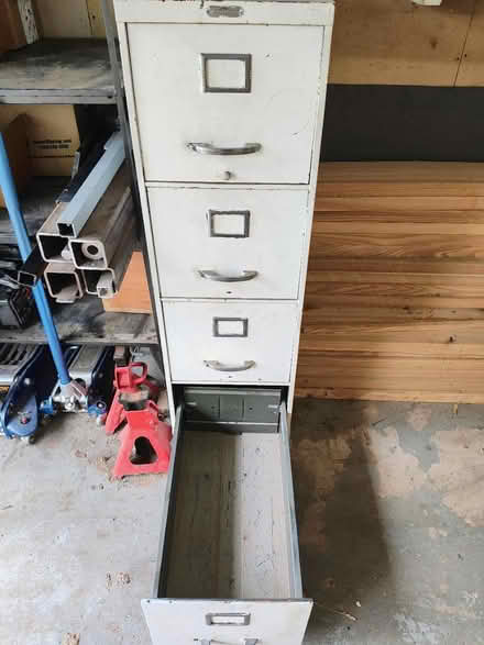 Photo of free Steel 4-drawer filing cabinet (Westmont) #1
