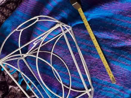 Photo of free Lampshade, metal, cream colour and lampshade parchment. (Canford Heath BH17) #3