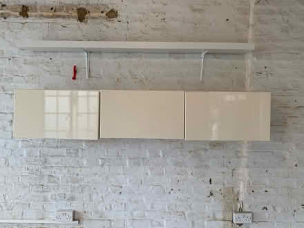 Photo of free 3 wall cabinets, cream gloss (TW12 (Hampton)) #2
