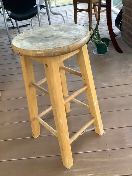 Photo of free Wood stool (Brightwood, Washington D) #2