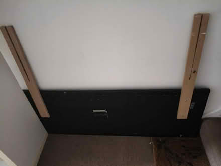 Photo of free Faux black leather headboard (SW15) #1