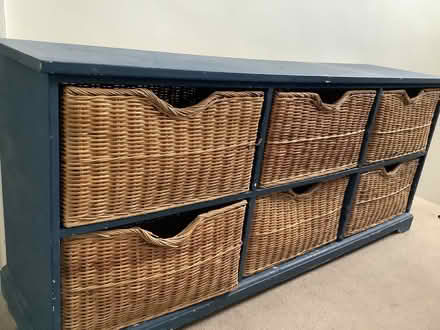 Photo of free Wooden storage unit with baskets (Drumcondra) #1