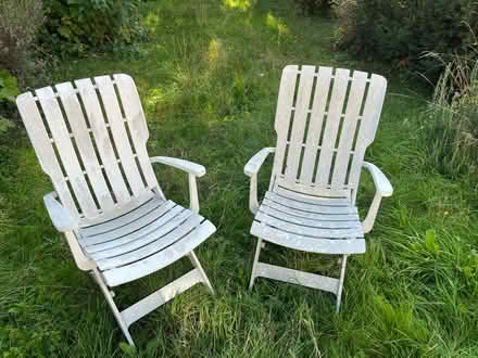 Photo of free Foldable garden chairs (Upper Wolvercote OX2) #1