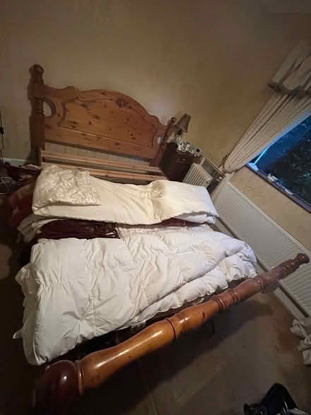 Photo of free King size wooden bed frame (Clonee) #2
