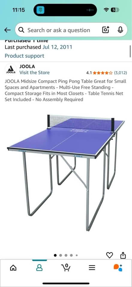 Photo of free Joola Folding Ping Pong Table (Wattles and Squirrel) #2
