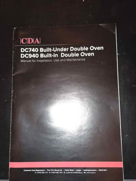 Photo of free CDA double oven (Chilwell NG9) #2
