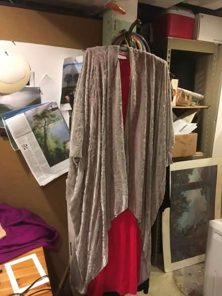 Photo of free Long red dress & grey cocoon shawl (Wallingford) #2