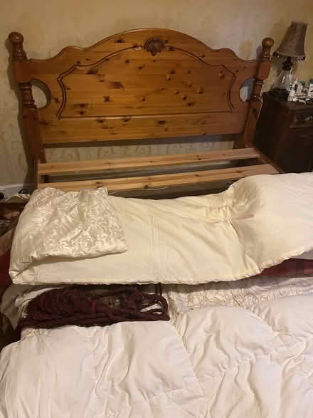Photo of free King size wooden bed frame (Clonee) #3