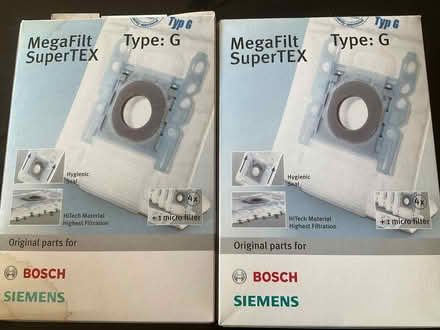 Photo of free Bosch / Siemens Megafilt SuperTEX vacuum cleaner bags type G (Hampton Hill TW11) #1
