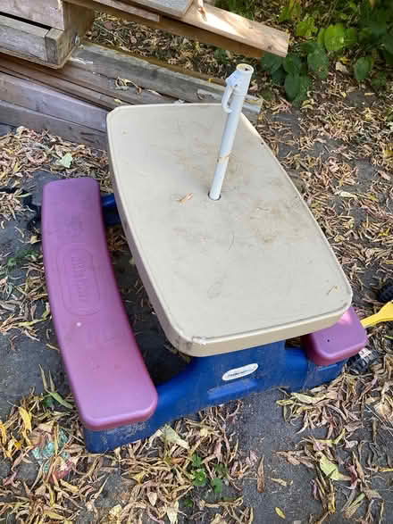 Photo of free Kids picnic table (Bank/hunt club) #2