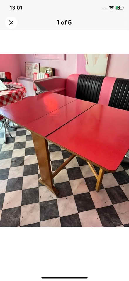 Photo of Formica gate leg table (Silverdale) #2