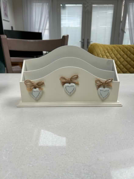 Photo of free Cream letter rack (Fife freegle KY2) #1