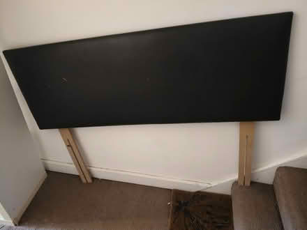Photo of free Faux black leather headboard (SW15) #2