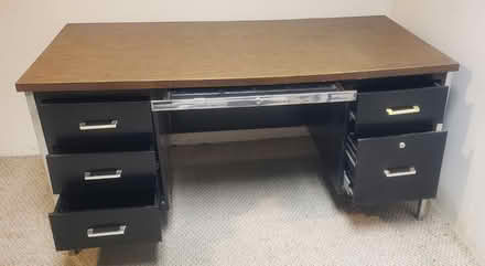 Photo of free Metal desk (Dunham and Army Trail) #2