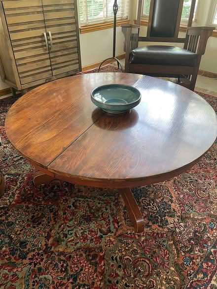 Photo of free Round wooden coffee table (Broomfield) #1