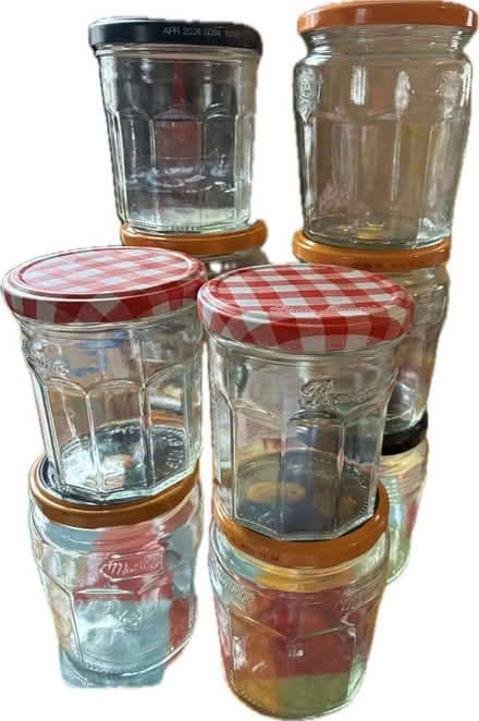 Photo of free 10 jam jars (Barnard's Green WR14) #1