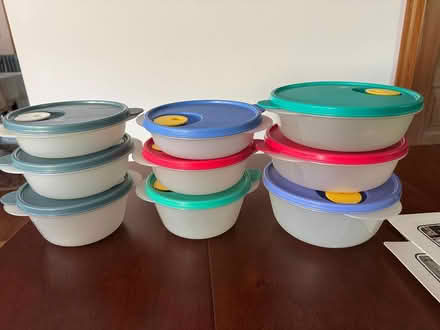 Photo of free Tupperware bowls vented lids 3 sets (Swarthmore) #1