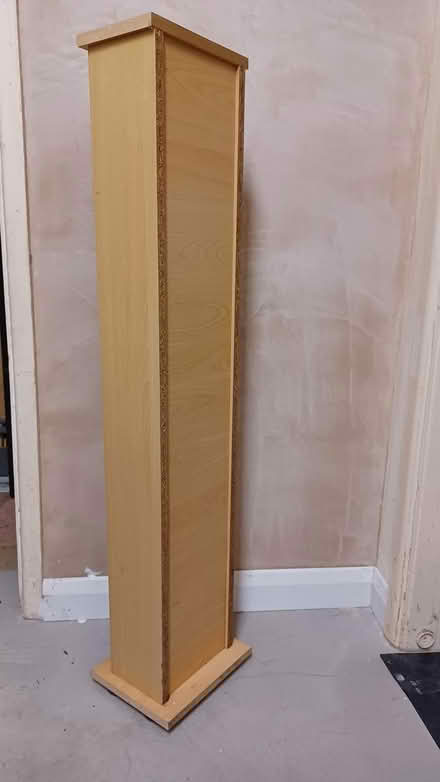 Photo of free Slim wood effect shelving unit (Larklands, DE7) #2