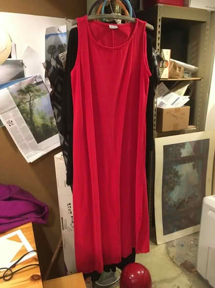 Photo of free Long red dress & grey cocoon shawl (Wallingford) #1