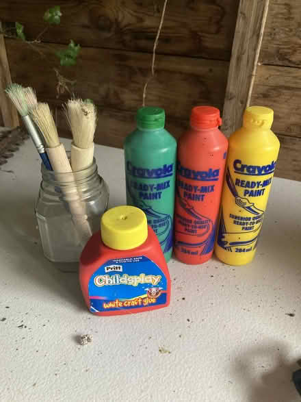 Photo of free Paint, brushes and glue - for children (Old Radnor LD8) #1