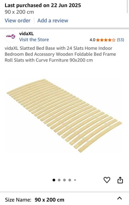 Photo of free Slatted bed base (Se1 0eq) #1